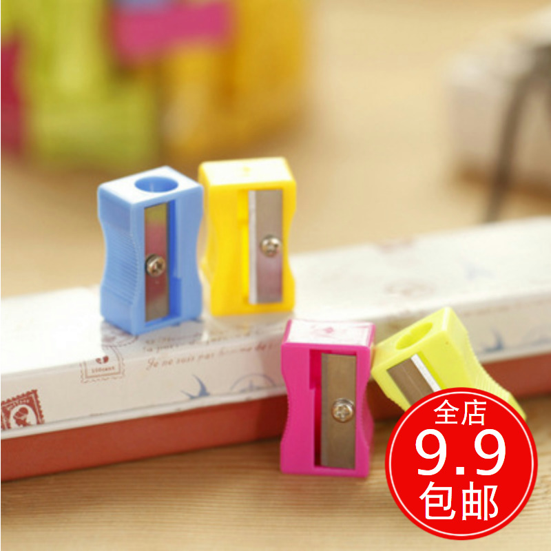 Candy color fan You sharpen the pen knife Children's student pencil roll pen knife Roll pencil sharpener Pencil sharpener School supplies prizes