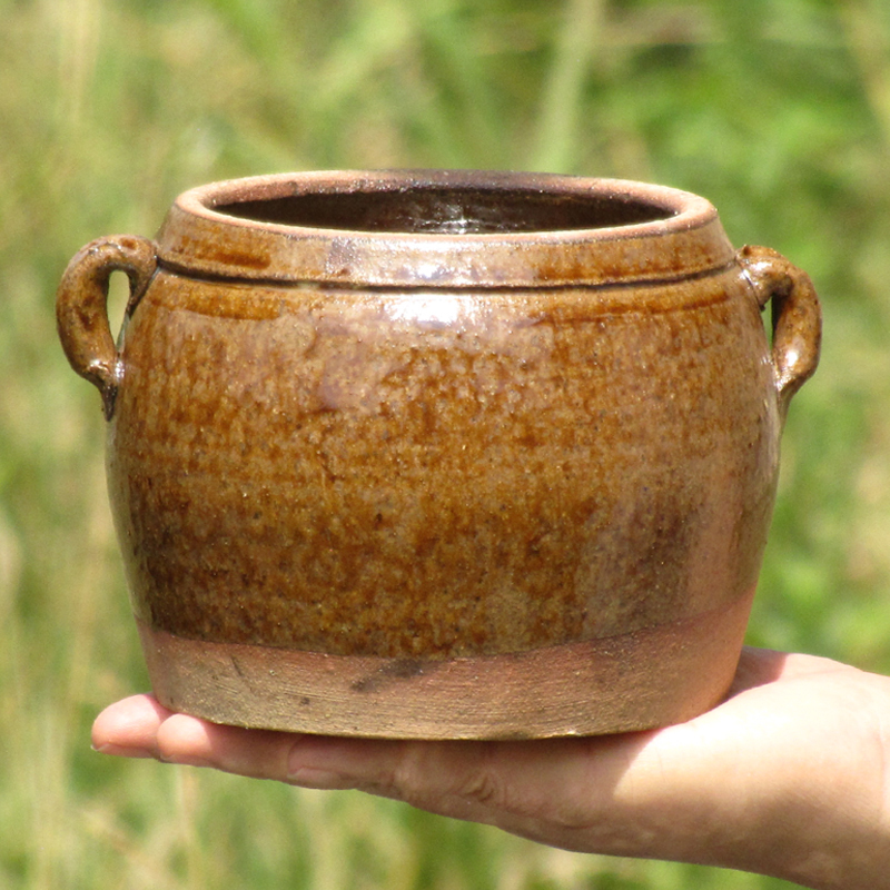 Yunnan Jar Rice Noodles Handmade Earthenware Jar Storage Bottle Lard Seasoning Jar Retro Chinese Pottery Tea Jar Yunnan Jar Rice Noodles Handmade Earthenware Jar Storage Bottle Lard Seasoning Jar Retro Chinese Pottery Tea Jar