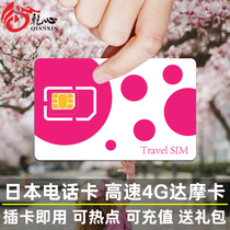 Japanese phone card 5 6 7 days high speed 4G Dharma DOCOMO network card mobile phone card optional unlimited 3G traffic