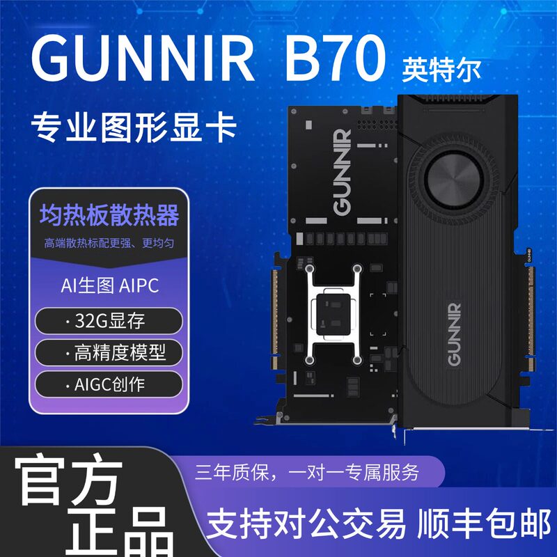 Blue Spear Intel Arc Pro B60 Tf 24g B70 Tf 32g Professional Graphics Card Ai Intelligent Image Generation