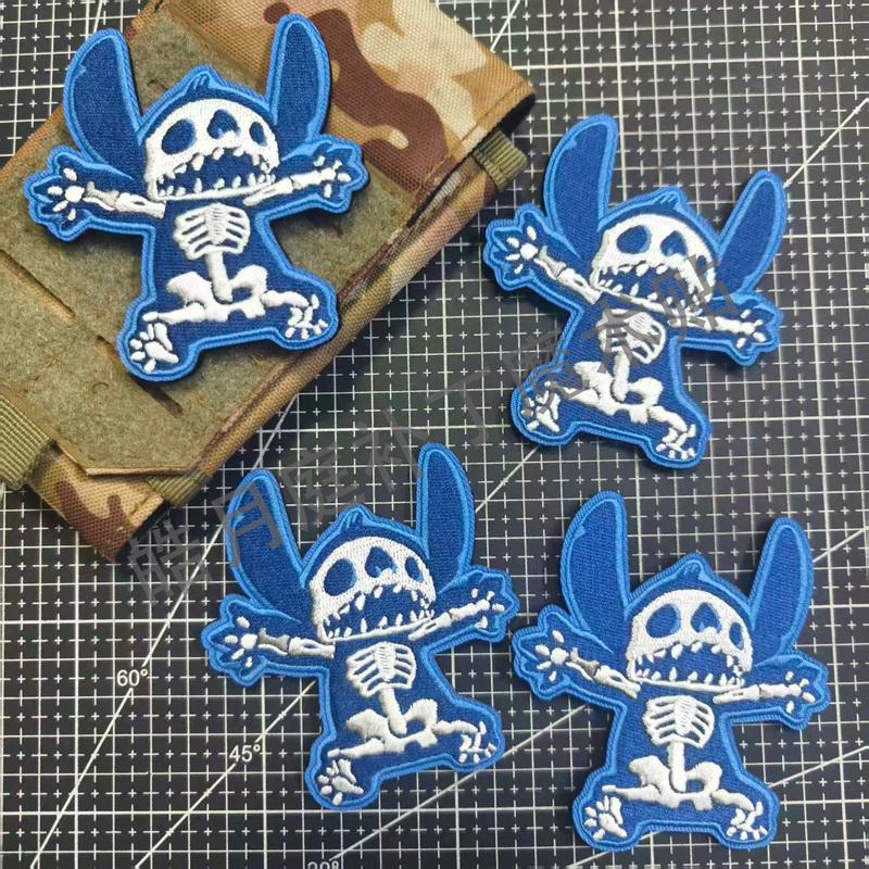 New Style Electric Shock Stitch Cartoon Embroidered Velcro Patch Outdoor Morale Badge Personalized Cute Badge Backpack Patch New Style Electric Shock Stitch Cartoon Embroidered Velcro Patch Outdoor Morale Badge Personalized Cute Badge Backpack Patch