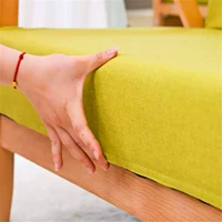 Đệm sofa mật độ cao dày tùy chỉnh dày cộng với vải cứng gỗ rắn đệm đệm gỗ đệm đệm cửa sổ đệm tựa lưng nệm lót sofa