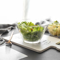 Sherry Day Style Brief French Letter Glass Vegetable Fruit Salad Bowl Sweet bowl Breakfast Yogurt Bowl Stirring Bowl