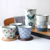 Sheri Pastoral Phong cách Nhật Bản và gió underglaze màu gốm cốc cốc thẳng cốc uống nước cốc cà phê cốc ăn sáng cốc - Tách ly nhựa uống nước