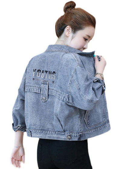 牛仔外套女2025春秋季新款时尚韩版宽松bf流行减龄夹克牛仔服短款