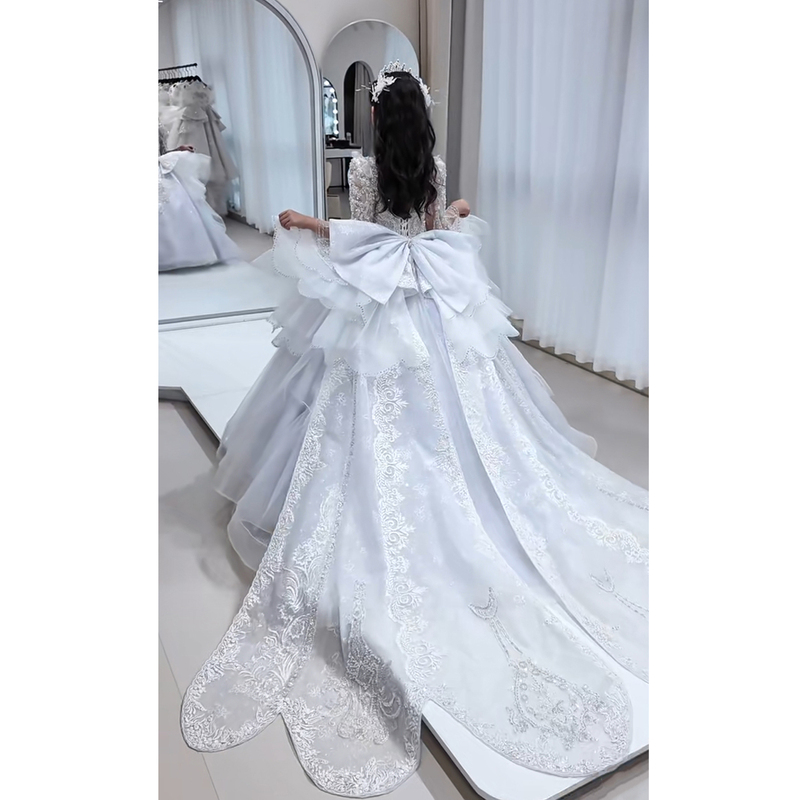 Girls' Birthday Princess Dress Piano Performance Evening Gown 2026 Winter Children's High-End Luxury Runway Performance Outfit Girls' Birthday Princess Dress Piano Performance Evening Gown 2026 Winter Children's High-End Luxury Runway Performance Outfit