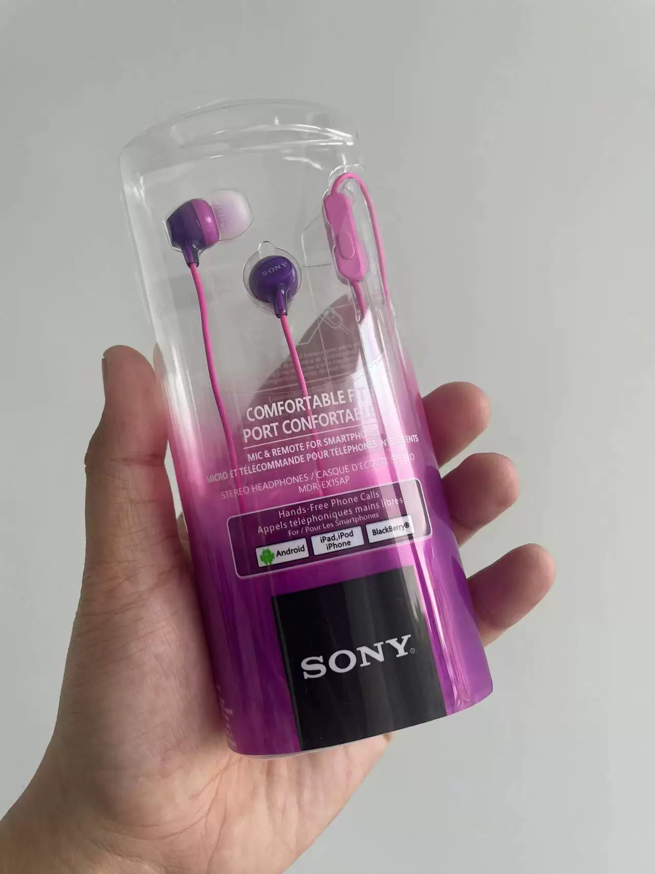 Sony/ MDR-EX15AP EX15LP 255AP внутриканальные наушники с тяжёлым басом стерео
