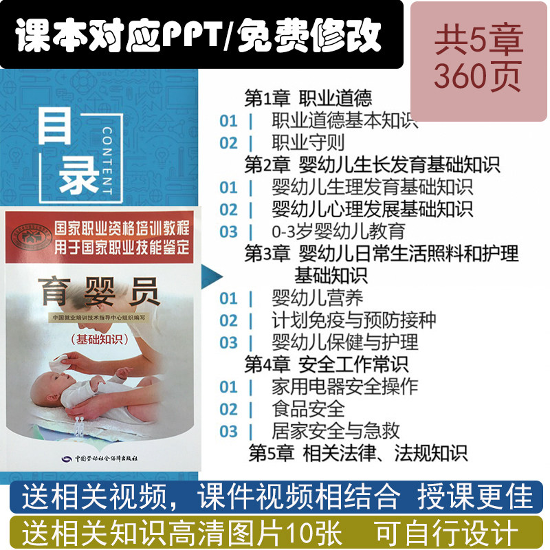 育婴员培训基础知识PPT课件 国家职业育婴师理论授课资料模型