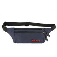 Синяя поясная сумка