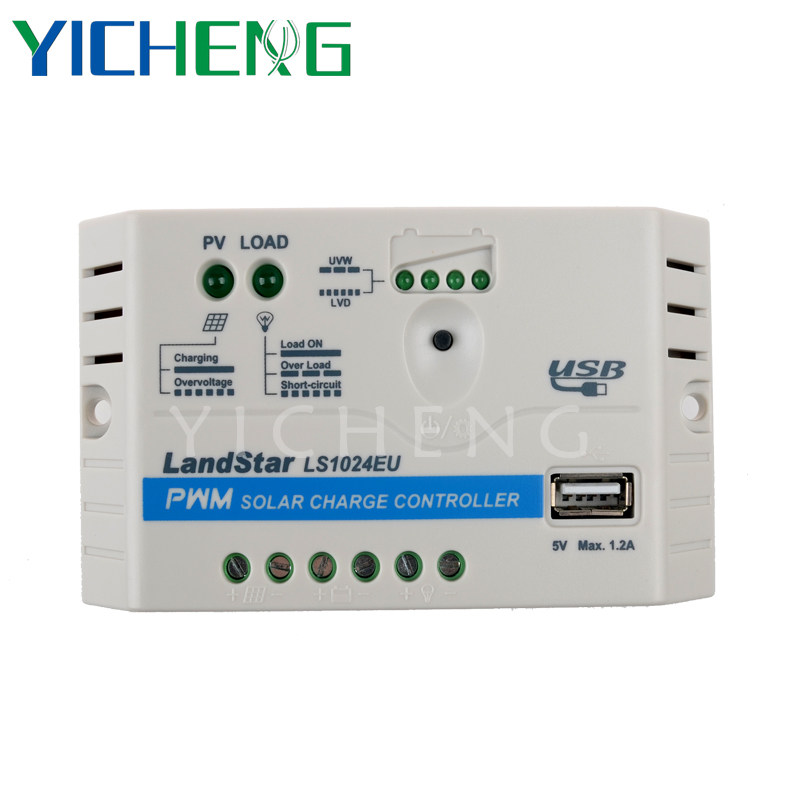 PWM Solar Charge and Discharge Controller with USB-5V 1.2A Interface LandStar EU Series