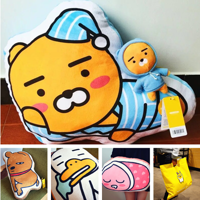 韩国原单kakao Friends睡衣狮子ryan卡通家居汽车沙发大抱枕靠垫 韩国原单kakao Friends睡衣狮子ryan卡通家居汽车沙发大抱枕靠垫