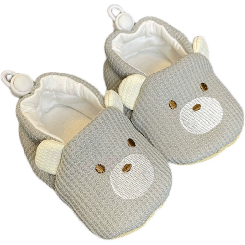 Детские мультяшные нескользящие туфли для раннего возраста подходит для мужчин и женщин для девочек, мягкая подошва, 3-6-9-12 мес.