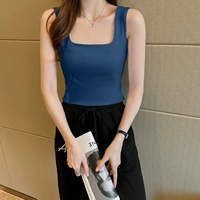 Синий, короткий, квадратный вырез