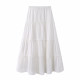 BrandyGirl Song Yanfei ແບບດຽວກັນ bm cake skirt ແອວສູງ elastic skirt ແມ່ຍິງຍາວ skirt retro a-line umbrella skirt