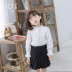 Cicie trẻ em xuân hè 2019 phong cách mới cotton trắng bé gái áo sơ mi bé gái - Áo sơ mi quần áo trẻ con Áo sơ mi