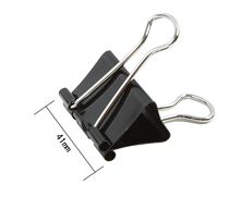 Able 9542 long tail clip able 41mm black long tail clip iron clip 2#凤尾夹 ticket clip 12 only fit