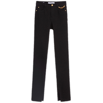 Miss Sixty2024 spring new denim pants woman high bomb workout retro little black pants pencil pants