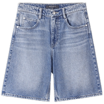 (Same style for celebrities) Miss Sixty 2024 new autumn denim shorts womens retro five-leg wide-leg pants