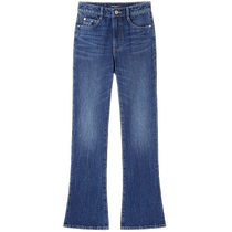 Miss Sixty 2024 new autumn jeans for women retro micro-flared metal waistband slim and versatile casual