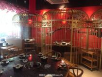 Iron Birdcage decoration extra-large decoration hot pot restaurant bird cage stand outdoor large sofa bird cage