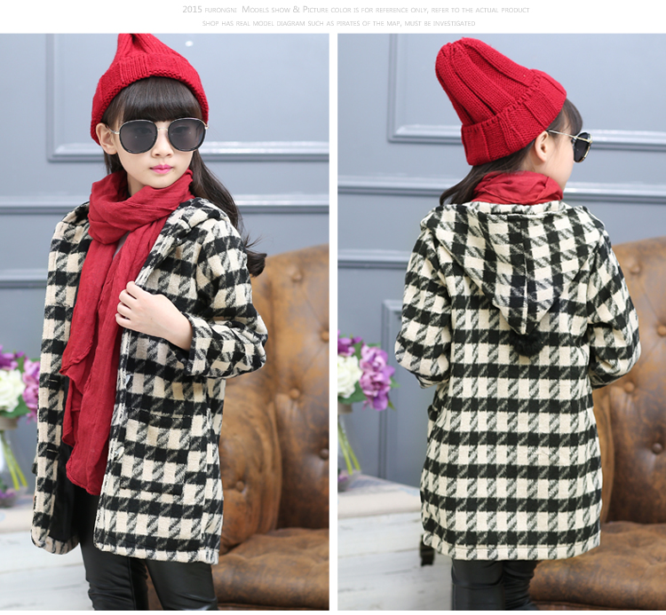 Manteau pour fille en laine - Ref 2162070 Image 12