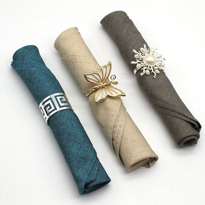 Cotton Numb Boutique Hotel Boilerplate Room Napkin linen upscale European style Napkin Cloth Blend Western Dining Table Meal