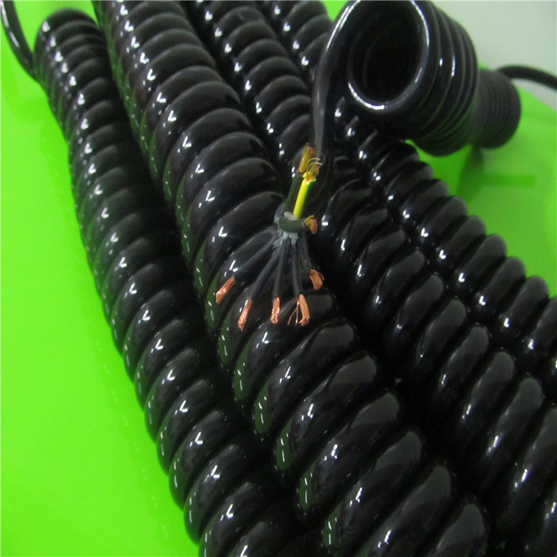 Physical shooting 8 Core spring cables 8 Core spiral Wire and cable prices Countable by length Consulting-Taobao