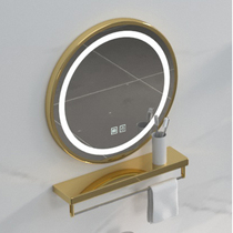 Bathroom Bathroom cabinet smart mirror Round makeup mirror Square vanity mirror Wall-mounted anti-fog with light smart mirror