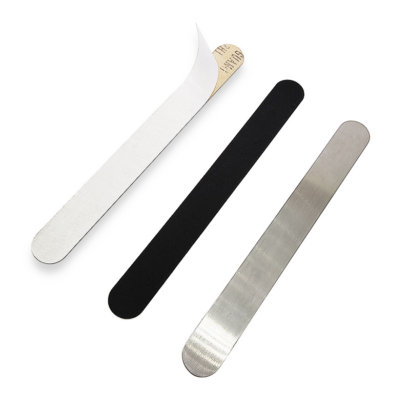 Nail File with Straight Steel Sheet, Replaceable and Tearable Sandpaper Sheet, Steel Core, Removable Sponge Sheet Nail File