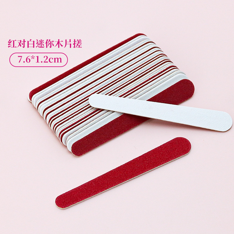 7.6cm Disposable Sanding Strips Nail File Mini Manicure Wood Chip Wood Veneer File Hotel Bath Accessories Polishing Strip