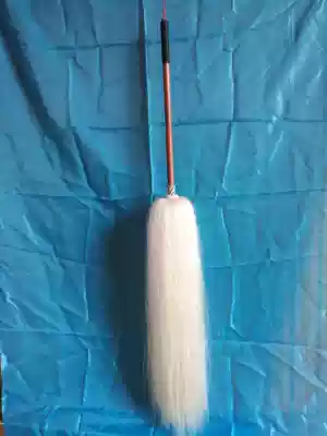 True horsetail Taiji martial arts fitness Rod 45 hair 65 white hair fitness drama Buddhist instruments blowing dust dust dust