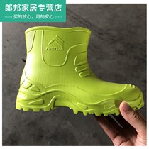 Spring rain shoes light rain boots fashion water shoes men and women rain boots student EVA warm water boots thick bottom car wash outdoor