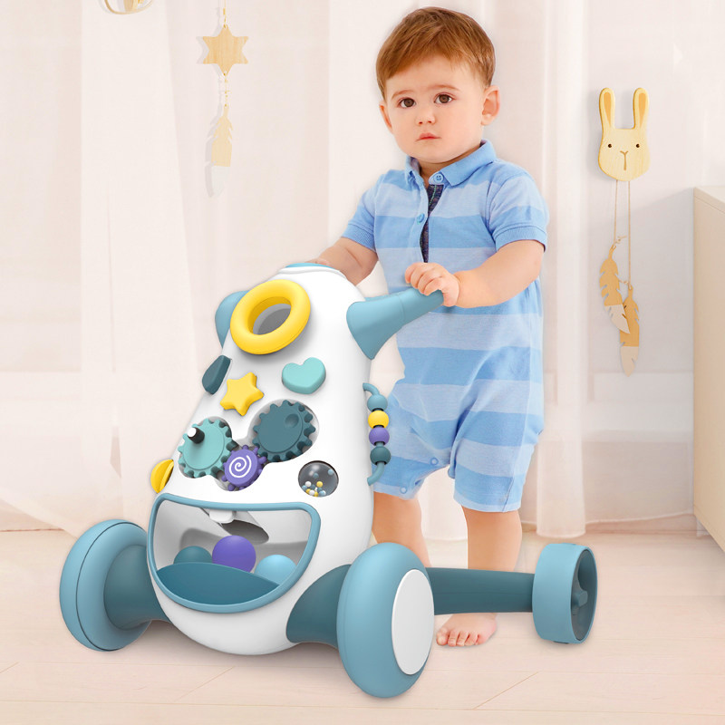 Baby Learning Step Trolley Low Age Toddler Anti-Side Multifunction Baby Walkway Car Children Learn Walking Toy Car