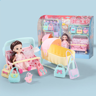 【女孩玩具】儿童仿真芭比娃娃套装