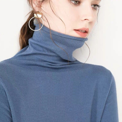 第二件0元宽松慵懒风堆堆领针织衫