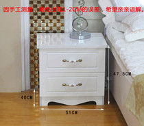 Bedside table white paint wild locker modern simple assembly solid wood furniture storage simple bedroom cabinet