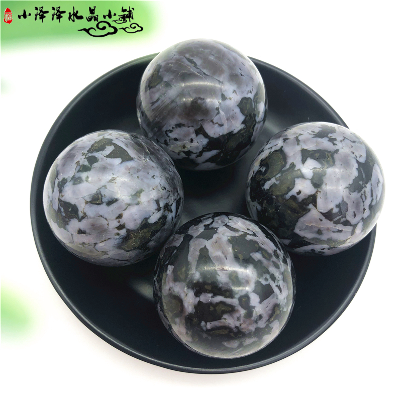 Natural Grey Feldspar Ball Swing Piece Natural Water Crystal Ball Grey Feldspar Ball Office Book House Home Ball Delivery Base