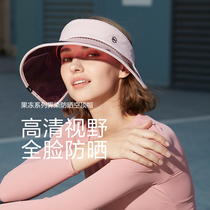 Banana lower jelly hollow top hat sunscreen anti-UV sun hat riding sport fashion men and women the same sun hat