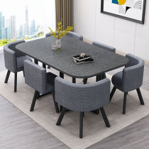 Negotiation office Leisure tables and chairs Reception guests Simple cafe Milk tea shop Small apartment Nordic table combination