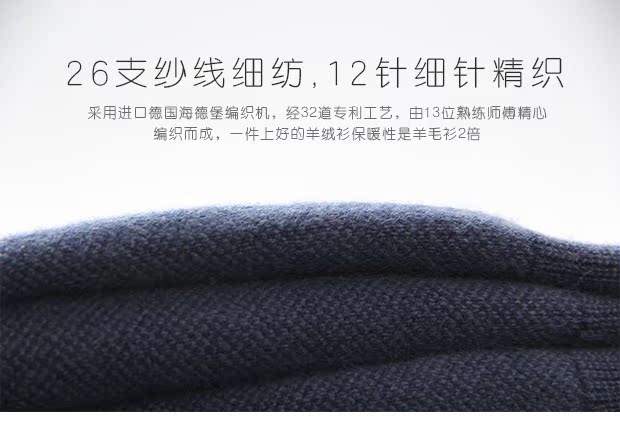 Áo len cashmere nam v-cổ cardigan với áo len bỏ túi mùa thu và áo khoác mùa đông dày buông thả ngắn cha trung niên giản dị áo có cổ