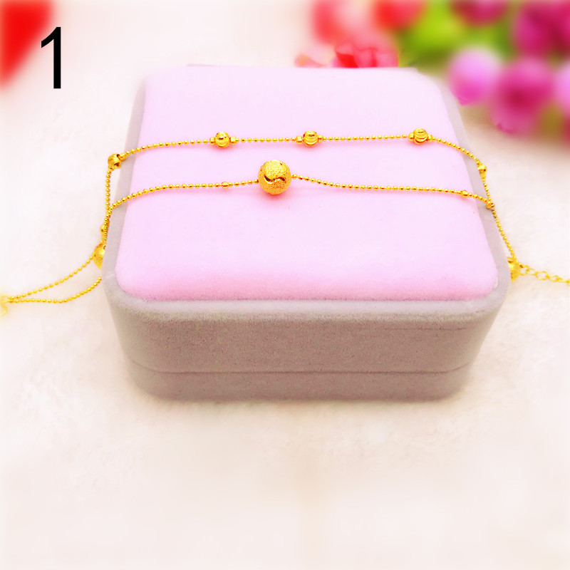 Thời trang mới 2019 vòng chân mạ vàng nữ phiên bản Hàn Quốc của trang sức xuân hè đơn giản giả vàng trang sức vàng lâu năm không phai - Vòng chân lắc chân đẹp độc