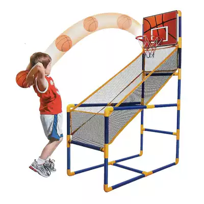 Large children's basketball stand indoor movable shooting machine game inflatable basketball outdoor sports kindergarten