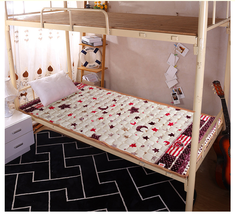 Flannel nệm hai mặt học sinh 0,9m nệm trẻ em tấm giường khung sắt giường tầng giường rửa nệm cao su nhập khẩu