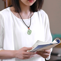 Natural A-rabbit jade jade rabbit zodiac hoist recruitment ice type pendant jade jade necklace male necklace