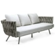 Nordic phòng khách kết hợp ghế sofa mây ngoài trời đồ nội thất ghế mây ghế sofa mây ngoài trời giải trí sân ghế sofa sân thượng - Ghế sô pha sofa gỗ nguyên khối