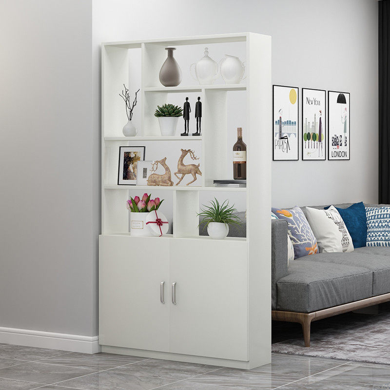 Living Room Bogu Rack Screen Partition Cabinet Entrance Door Xuan Guan Cabinet Two-sided Door Hall Shoe Cabinet Home Bookcase Display Containing Cabinet