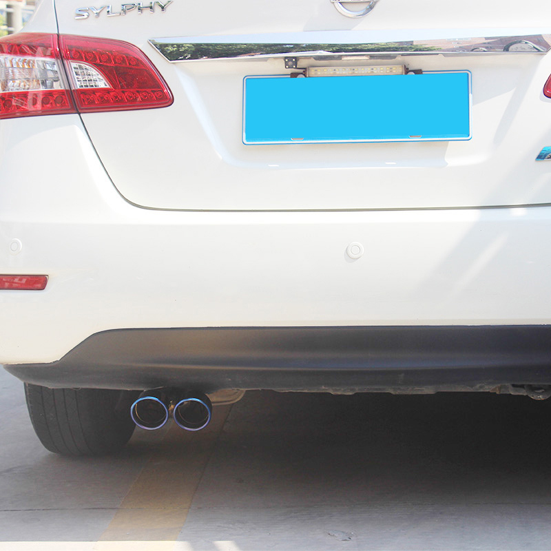 20 New Sylphy tail throat classic Xuanyi modified stainless steel exhaust pipe exhaust cover tail nozzle smoke pipe silencer