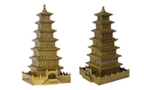 Da Yan Pagoda Model Da Cien Temple Metro китайский древний здание металлические качели xi'an tourism souvenirs