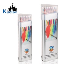 Galle KUELOX 12 24 24 36 48 48 Water soluble colored pencil metal cylinder Painted Lead Bucket