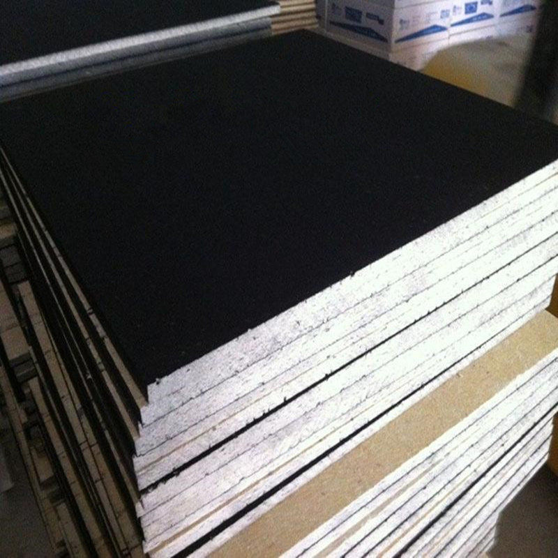 Cinema microporous sheet black mineral wool board glass fiber ceiling paint keel decorative sound-absorbing material factory